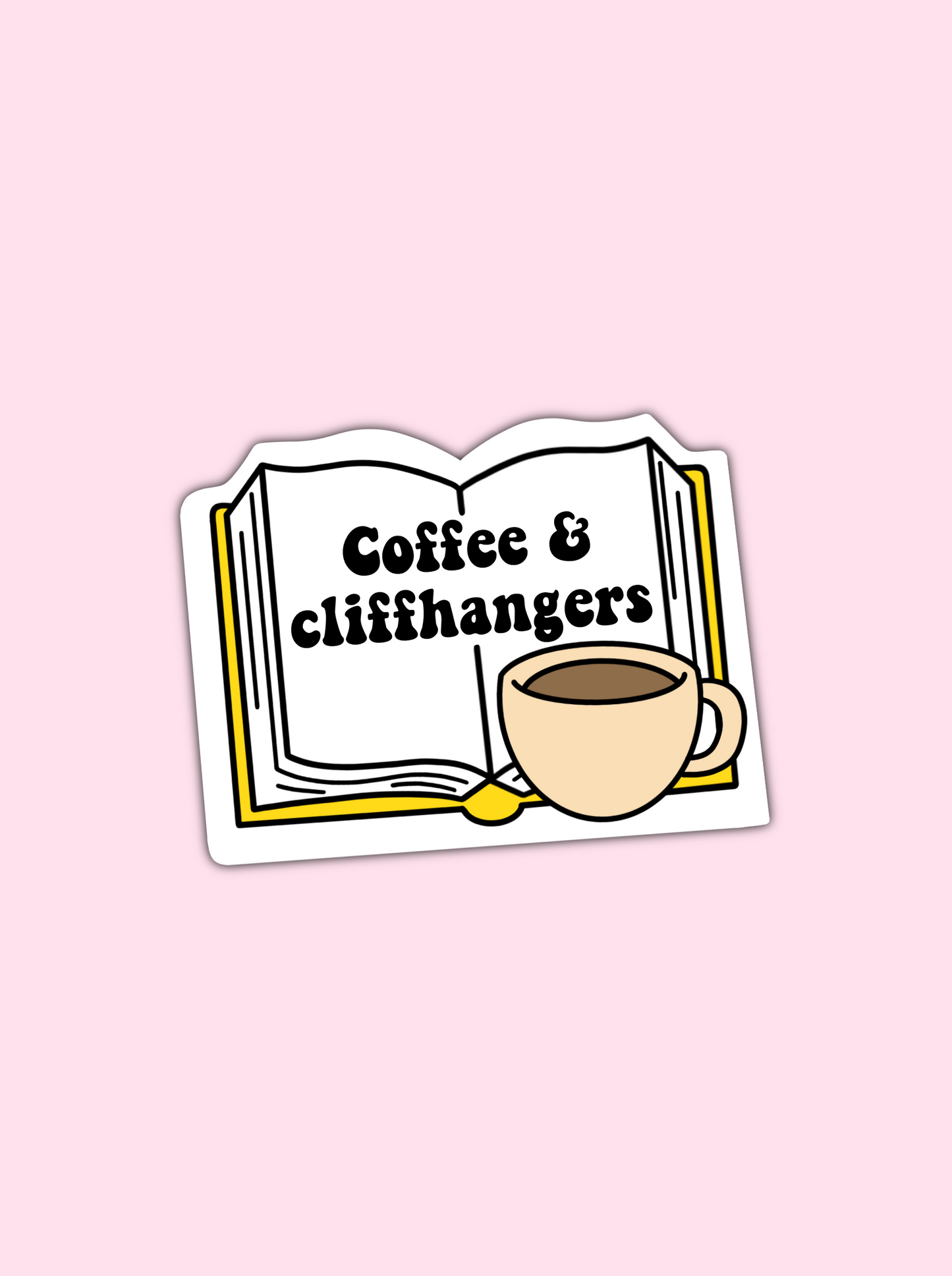 Coffee & Cliffhangers Sticker