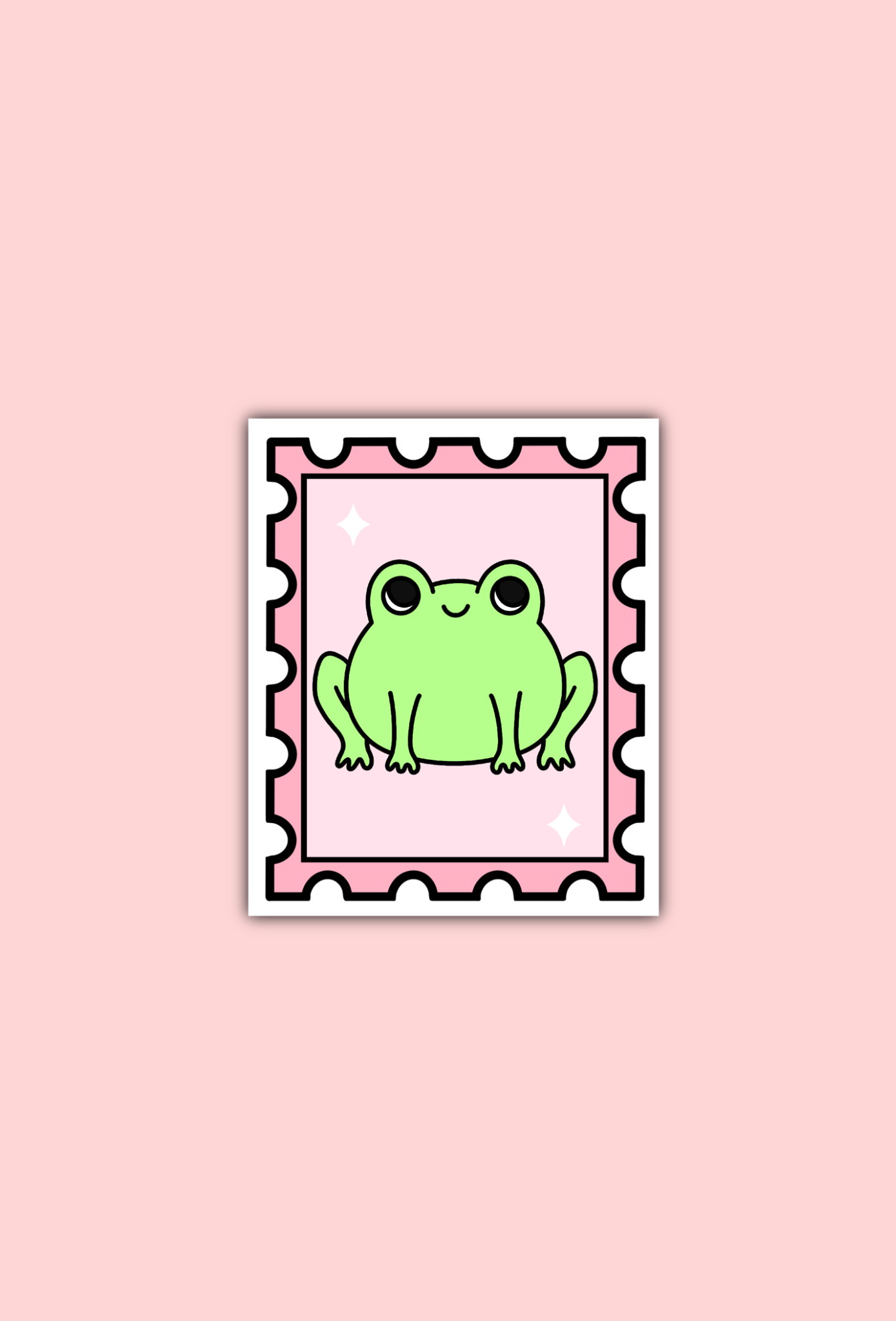 Frog Stamp Sticker