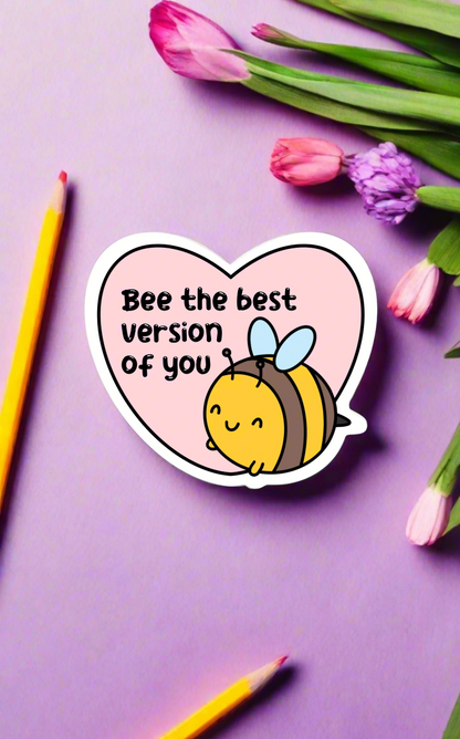 Bee The Best Vinyl Sticker