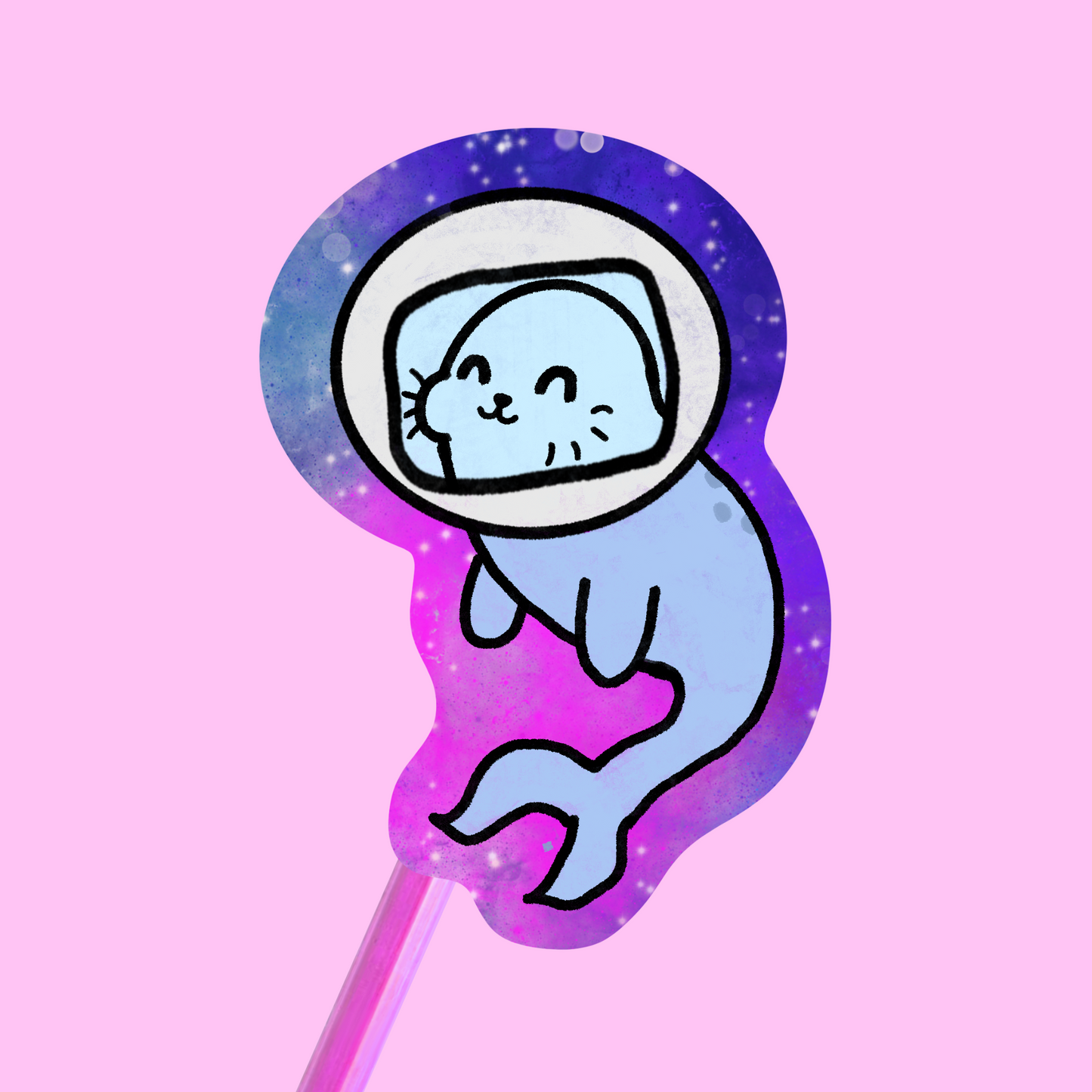 Space Seal Vinyl Sticker