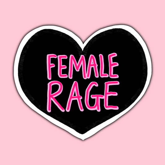 Female Rage Vinyl Sticker