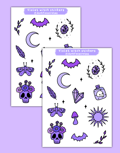 Violet Witch Stickers