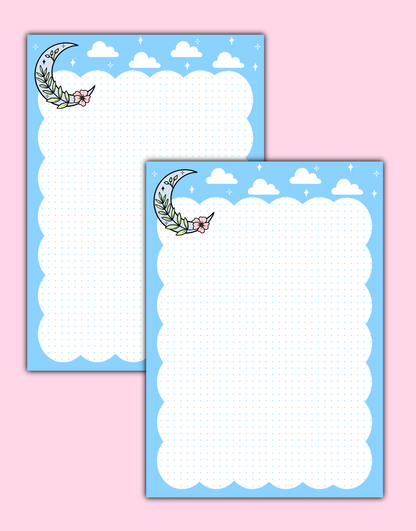 Floral Moon Notepads