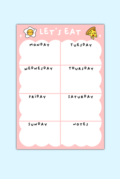 Meal Planner Notepad