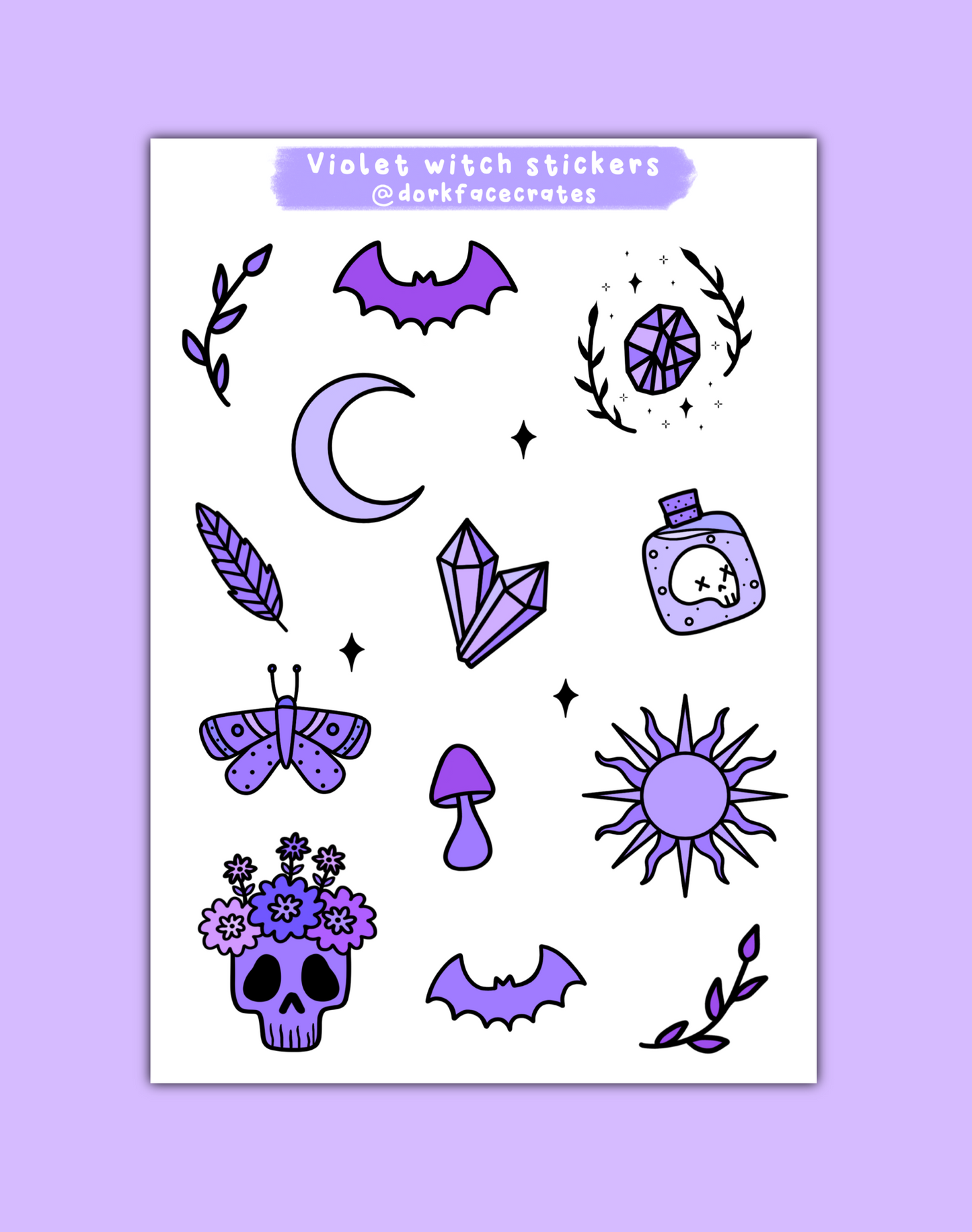 Violet Witch Stickers