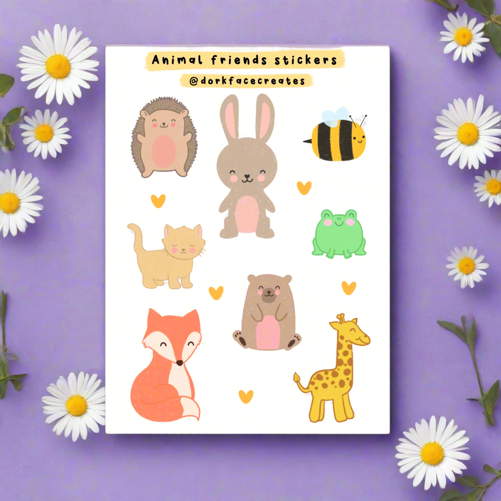 Animal Friends Stickers