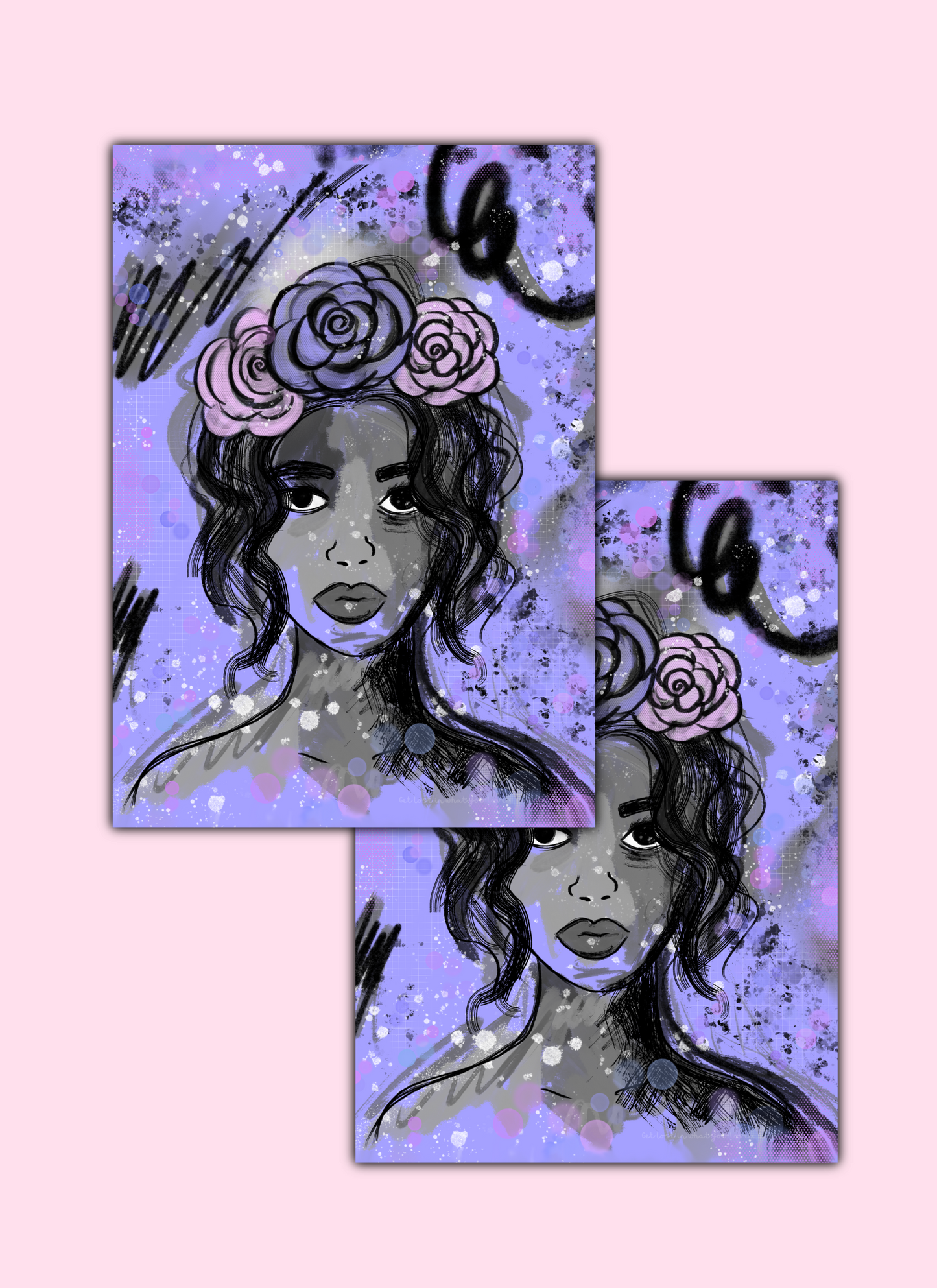 Violet Woman Art Print