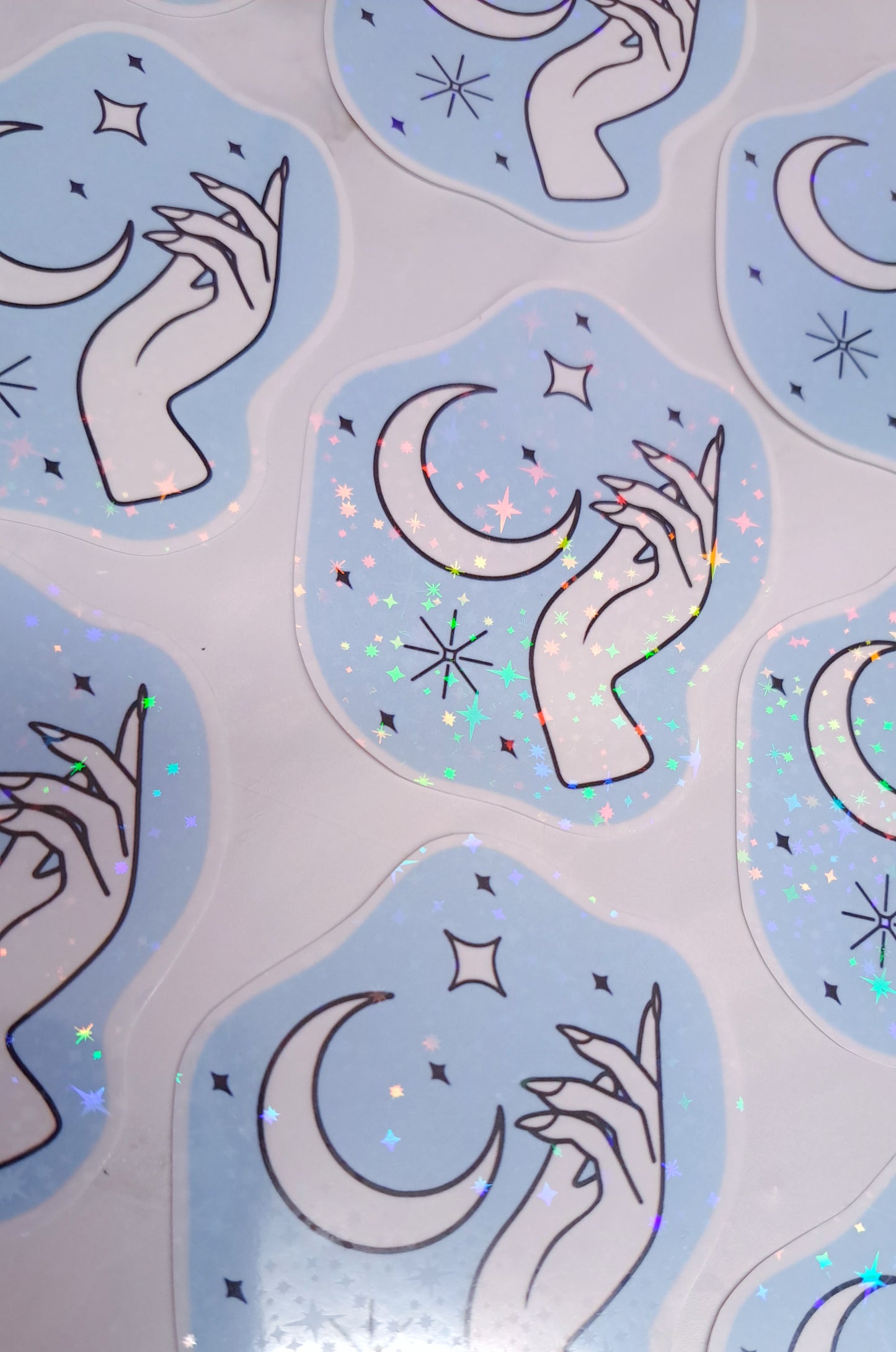 Celestial Glitter Sticker