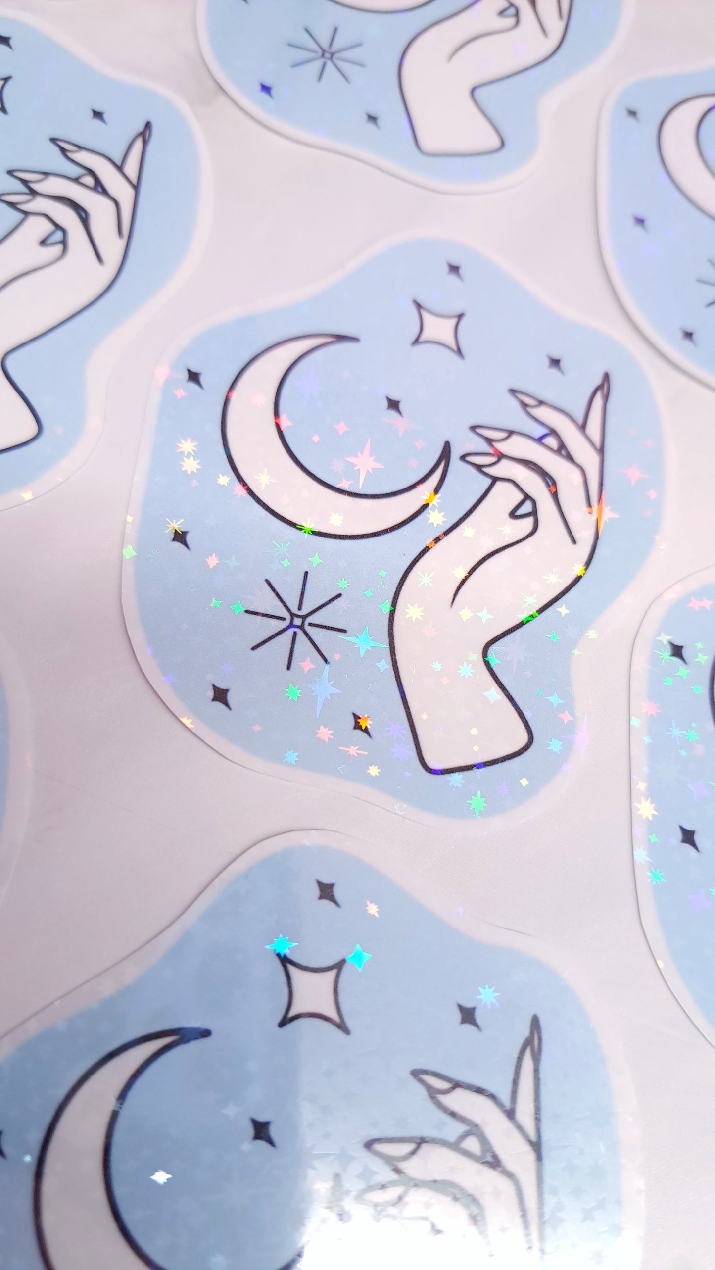 Celestial Glitter Sticker