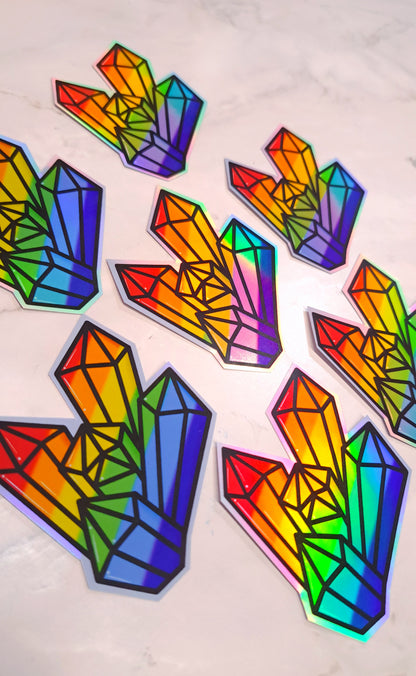 Rainbow Crystal Sticker