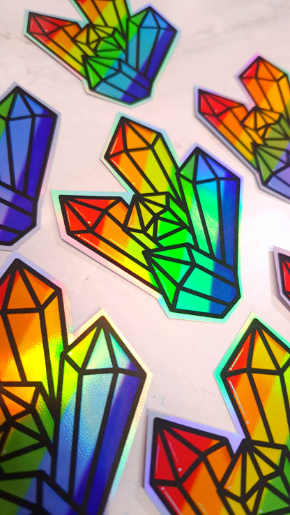 Rainbow Crystal Sticker