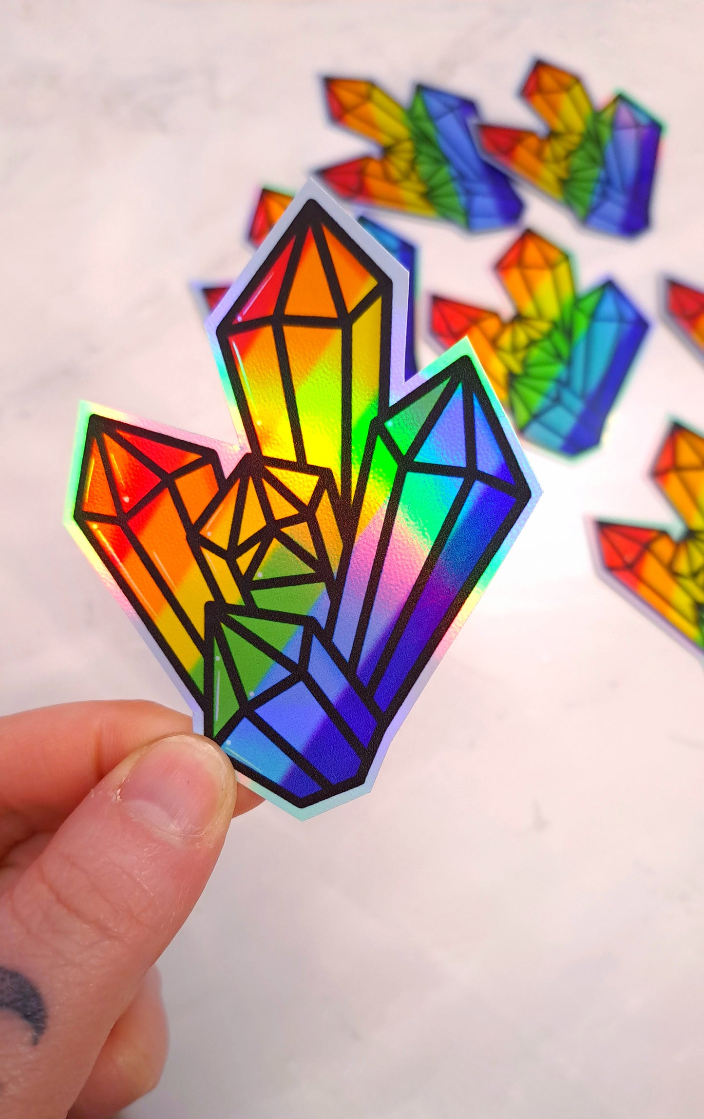 Rainbow Crystal Sticker