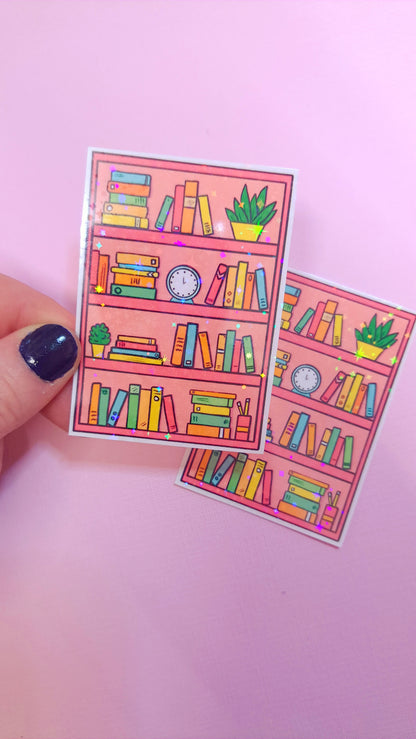 Glitter Bookshelf Stickers