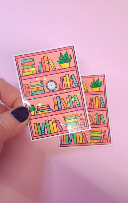 Glitter Bookshelf Stickers