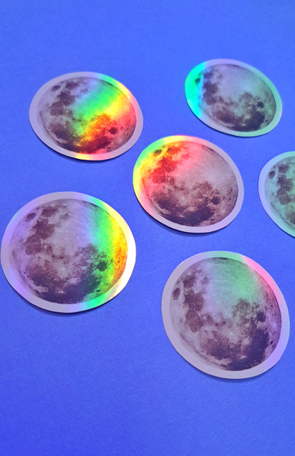 Holographic Moon Sticker