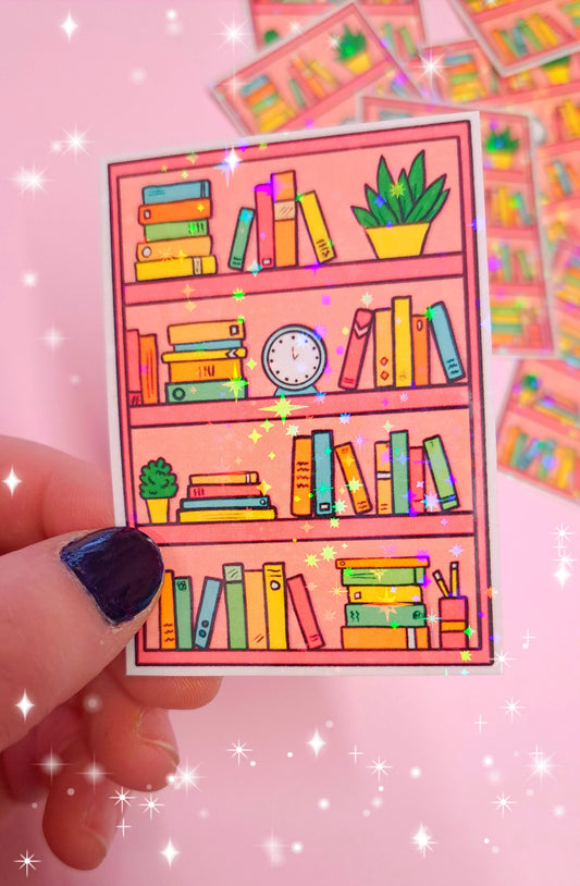 Glitter Bookshelf Stickers