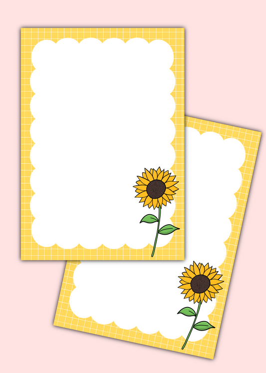 Sunflower Notepad A6