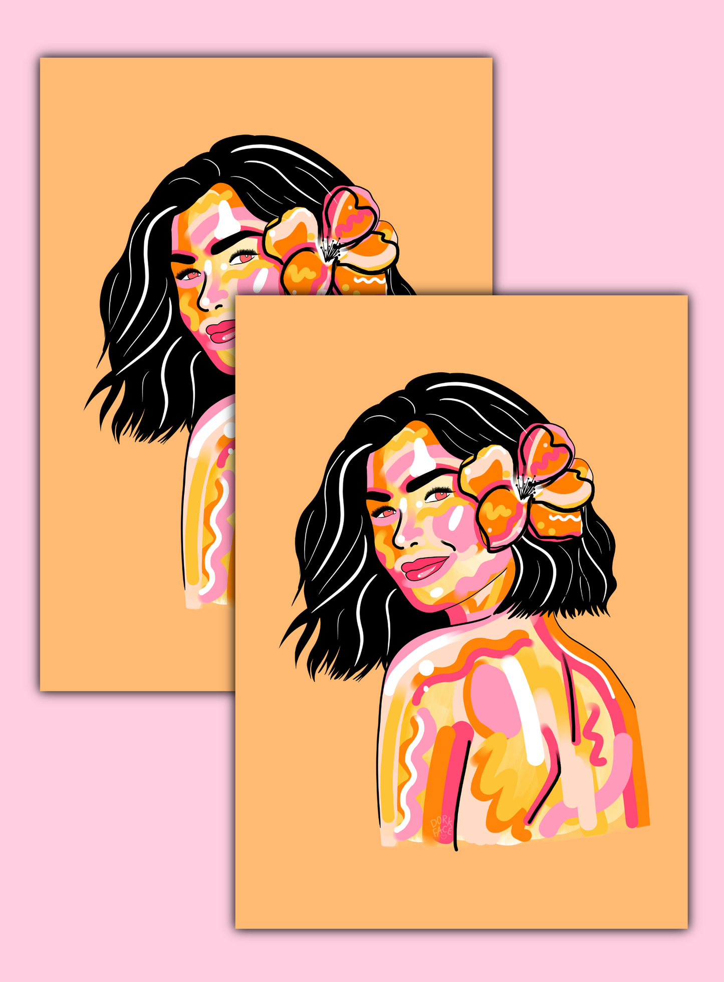 Flower Girl Portrait Print