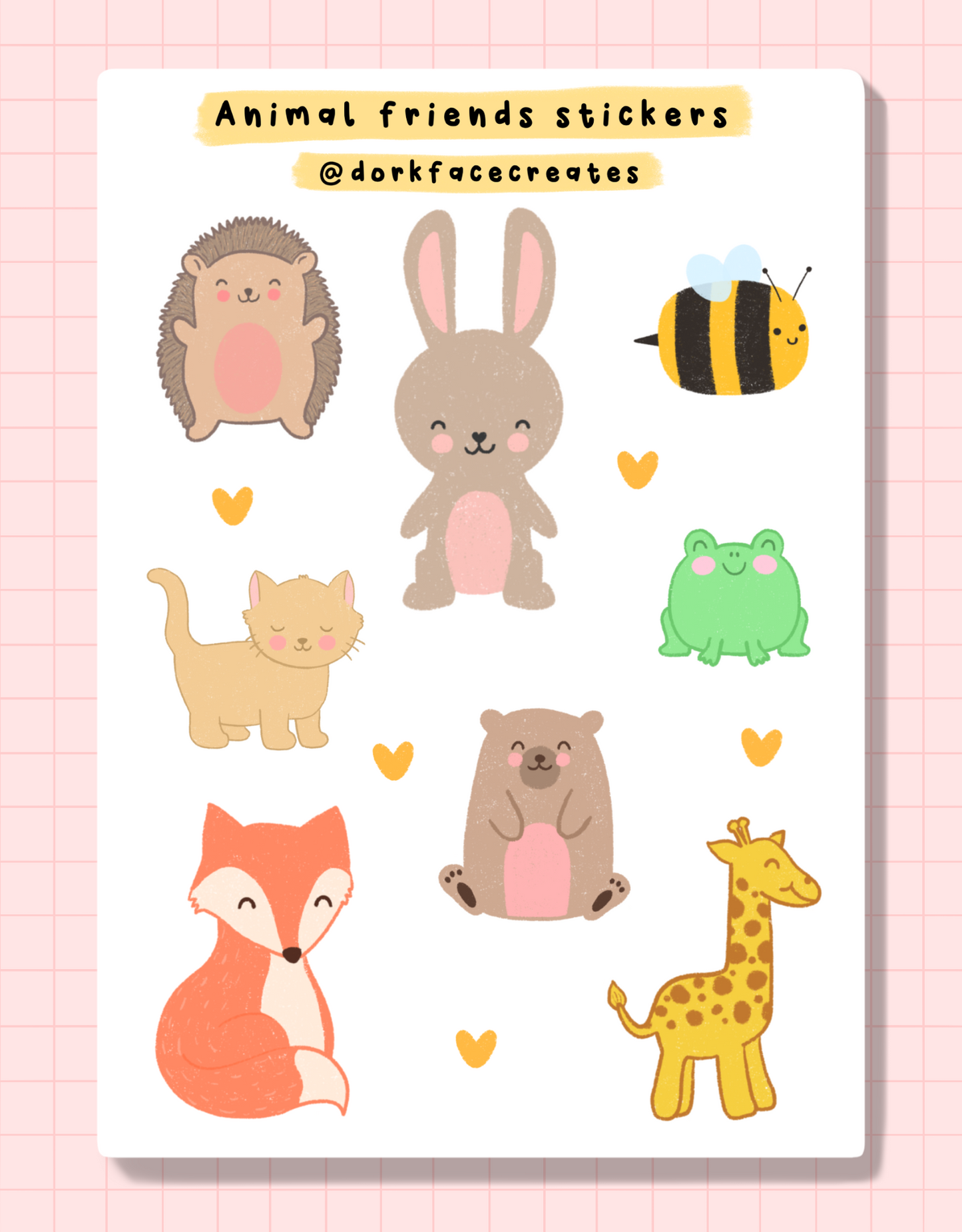Animal Friends Stickers